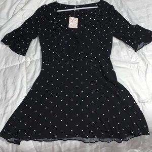Free people polka a dot dress 🌷